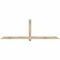 Ekena Millwork Eugene Rough Sawn Timber Gable Bracket, Douglas Fir, 96"W x 32"H x 2"D x 4"F, 8/12 Pitch GBW096X32X0204EUG00RDF - alternate 1